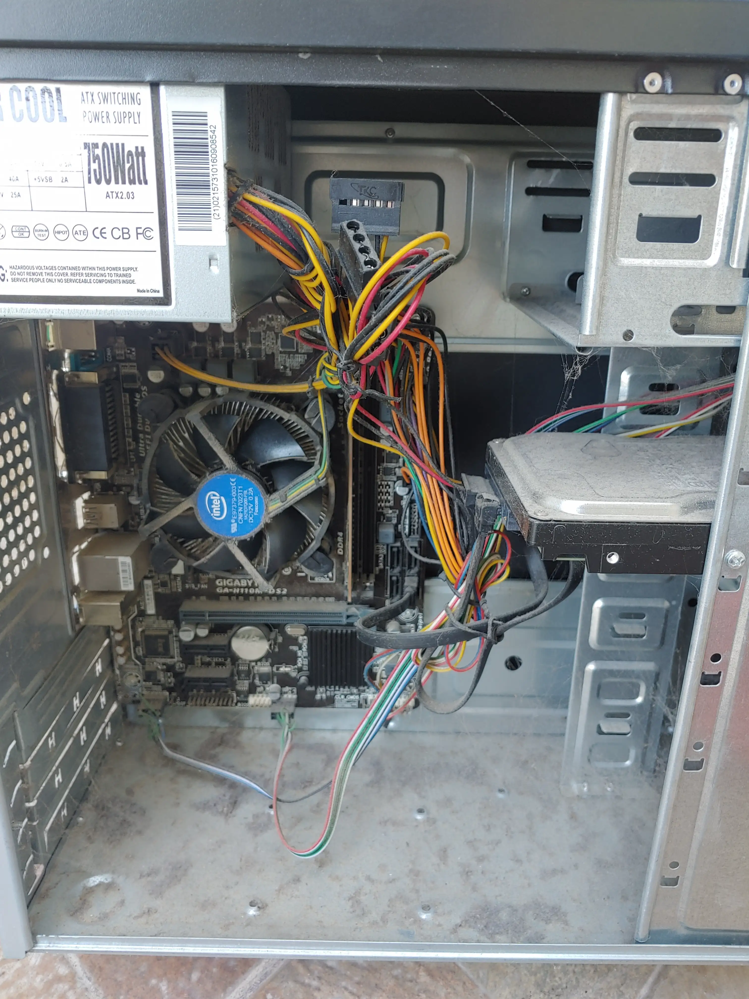 PC with dust