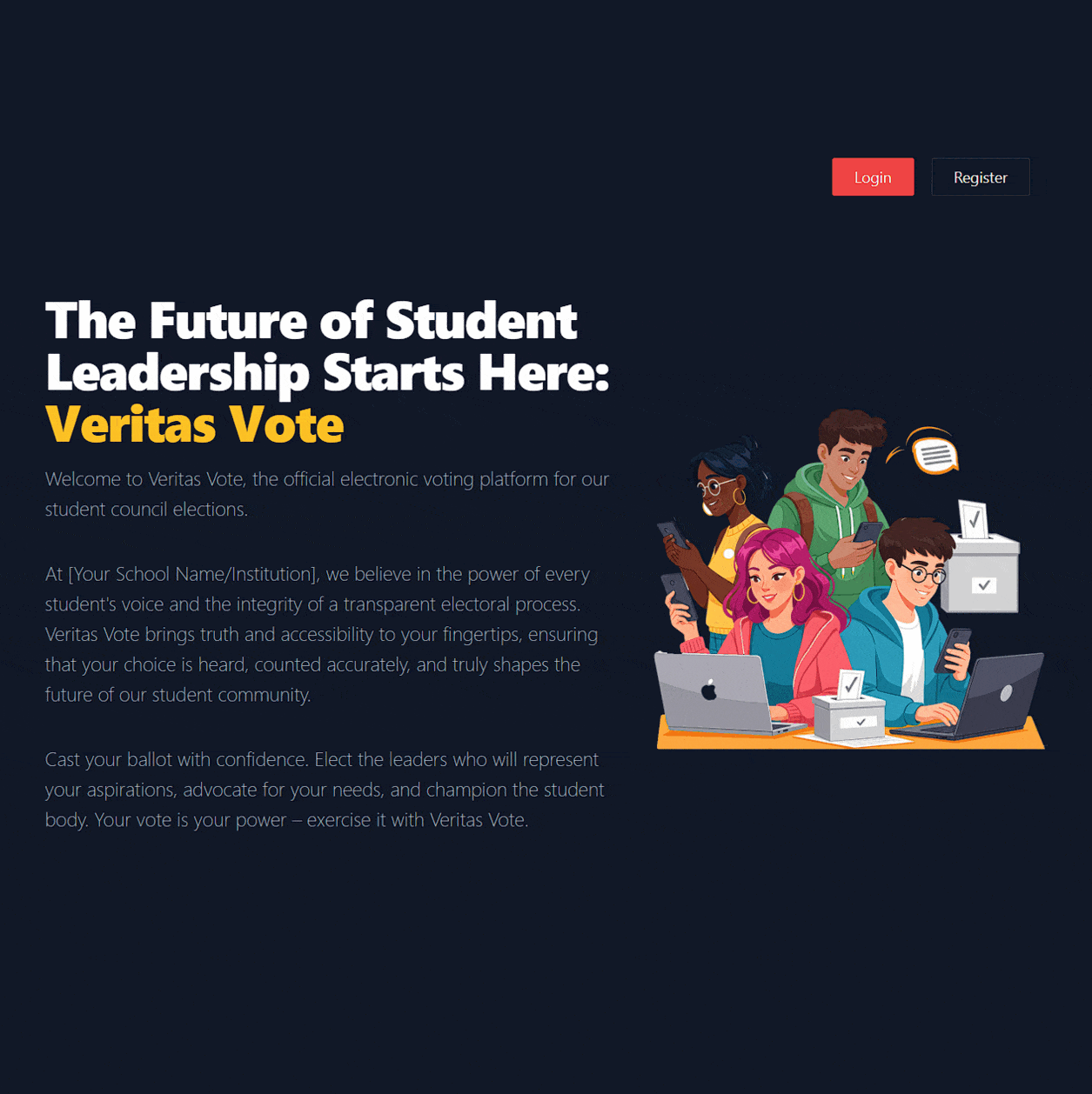 Student Voting App - Admin View